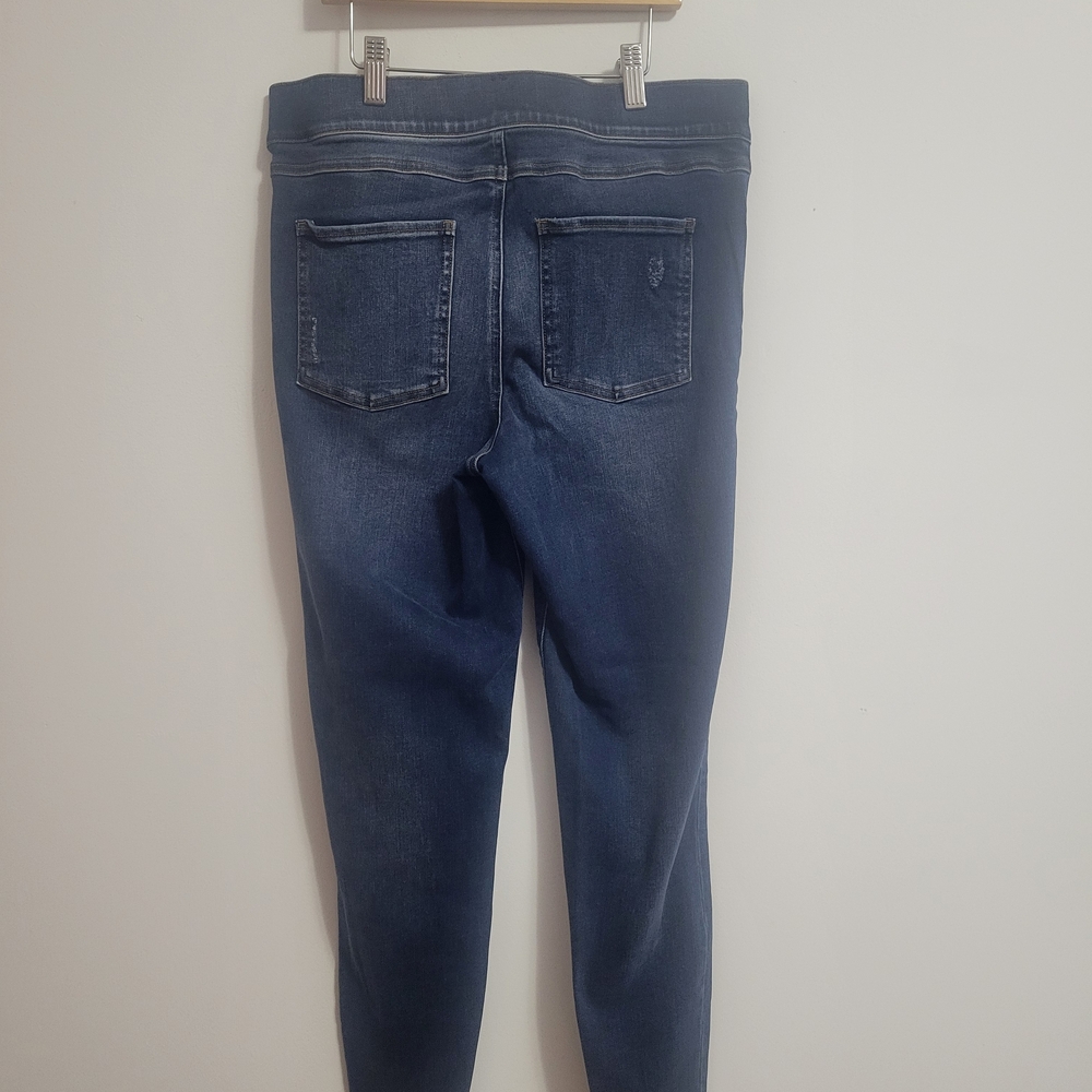 Womens Spanx Distressed Denim Legging Size Large - Picture 5 of 7